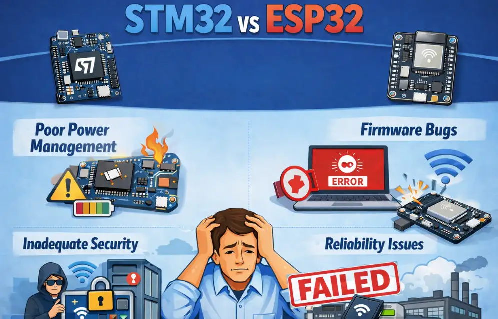 stm32-vs-esp32-microcontroller-comparison-infographic
