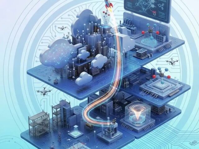 Deep tech startup ecosystem visualizing AI, embedded systems, and scalable smart technology solutions.