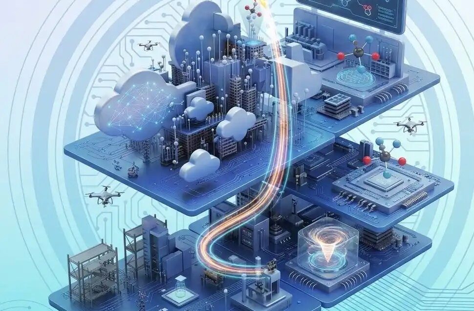 Deep tech startup ecosystem visualizing AI, embedded systems, and scalable smart technology solutions.